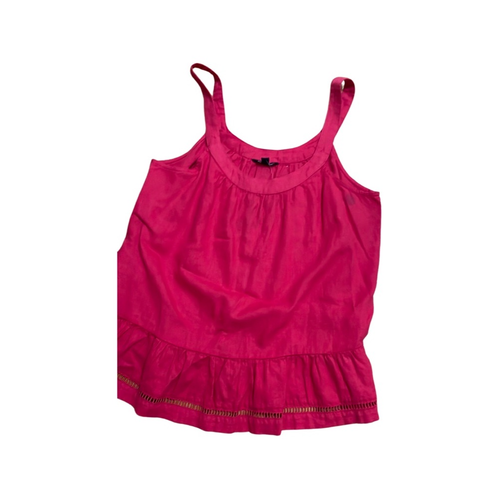NWT linen tank top by THE LIMITED- red large